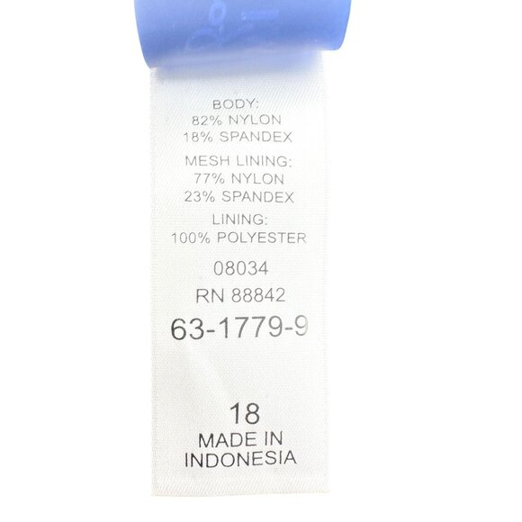 Swimsuits For All Womens Size 18 One-Piece Swimsuit Black Halter Swimwear NWOT - Picture 7 of 8